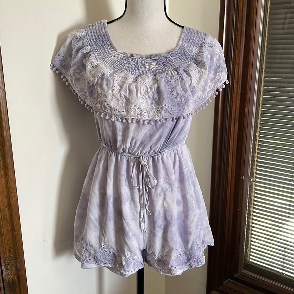 Savanna Jane | Lavender Tie Dye Romper Size S
